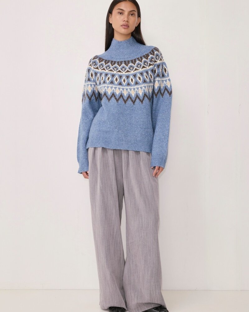 Holly Fair Isle Sweater | Blue