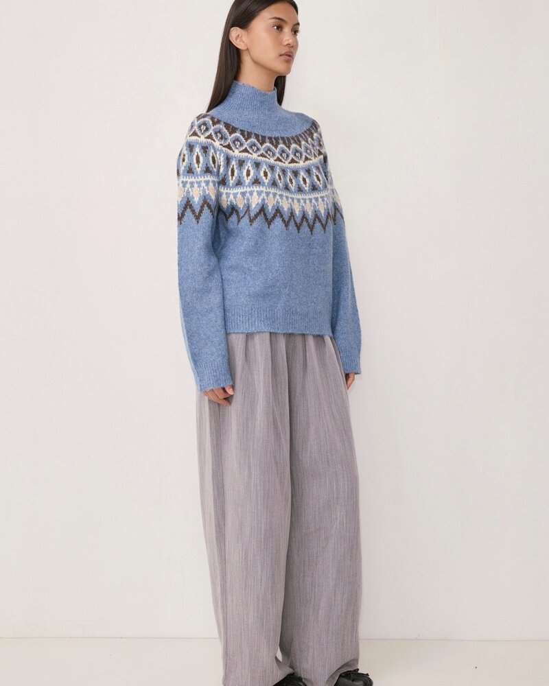Holly Fair Isle Sweater | Blue