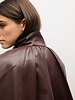 Victoria Faux Leather Jacket | Burgundy