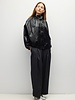 Victoria Faux Leather Jacket | Black