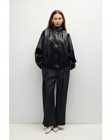 Victoria Faux Leather Jacket | Black