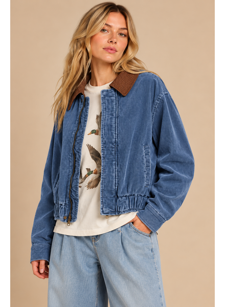 Candi Corduroy Bomber Jacket
