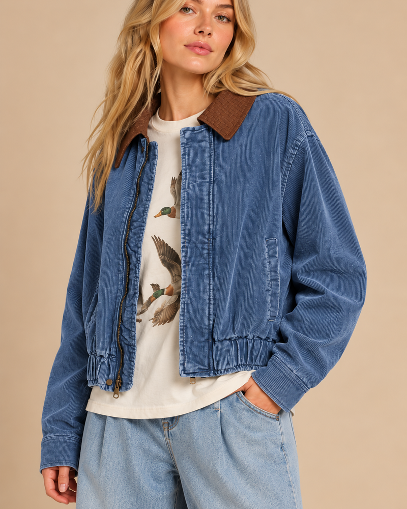 Candi Corduroy Bomber Jacket