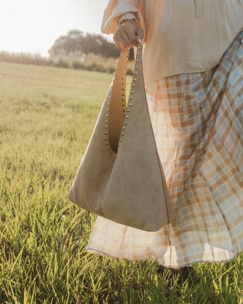Louenhide Hailey Suede Shoulder Bag | Blonde
