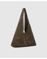 Louenhide Hailey Suede Shoulder Bag | Olive