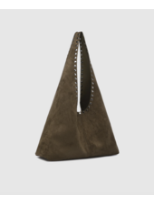 Louenhide Hailey Suede Shoulder Bag | Olive