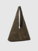Louenhide Hailey Suede Shoulder Bag | Olive
