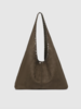Louenhide Hailey Suede Shoulder Bag | Olive