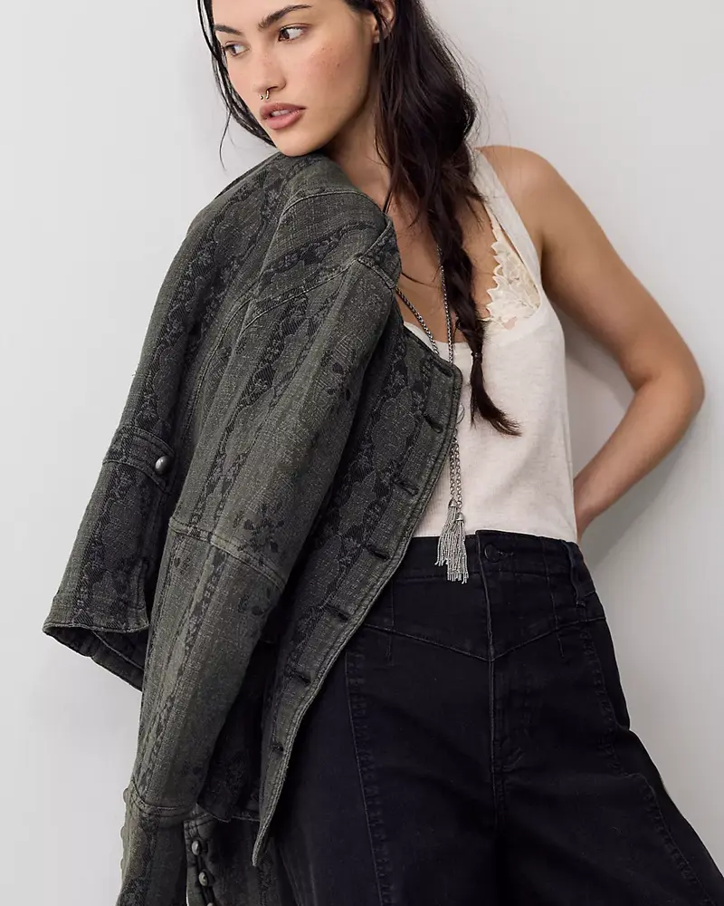 Free People Libre Wide-Leg Jeans | Black