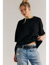 Free People Margot Sweater Tee | Black
