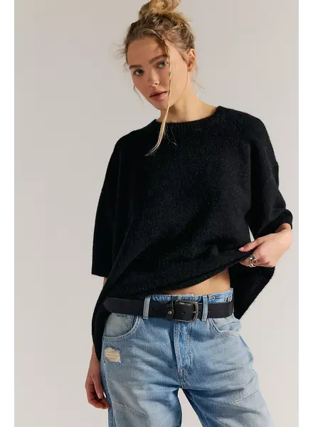 Free People Margot Sweater Tee | Black