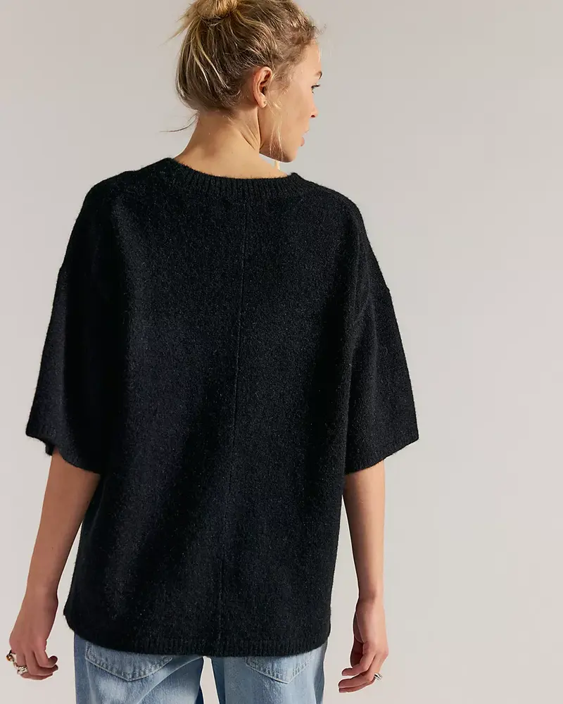 Free People Margot Sweater Tee | Black