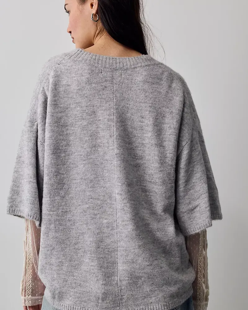 Free People Margot Sweater Tee | Grey