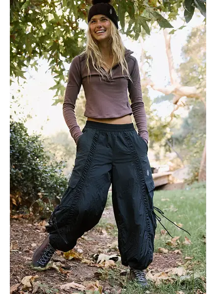 Free People Alpine Fleece-Lined Pants | Black