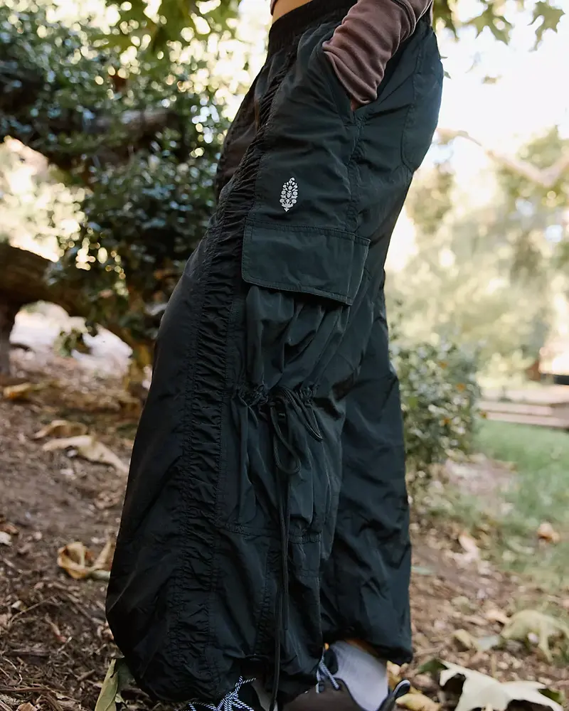 Free People Alpine Fleece-Lined Pants | Black