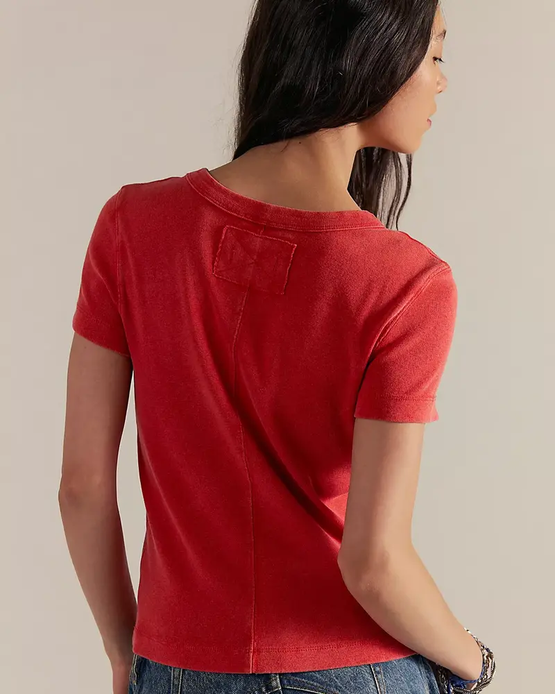 Free People Atlas Crew Tee | Red