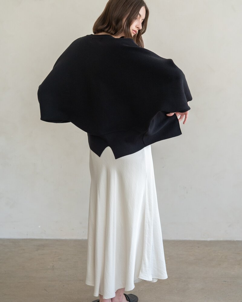 Opal Open Front Knit Cardigan | Black