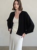 Opal Open Front Knit Cardigan | Black