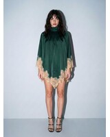 Trina Trapeze Mini Dress | Forest Green