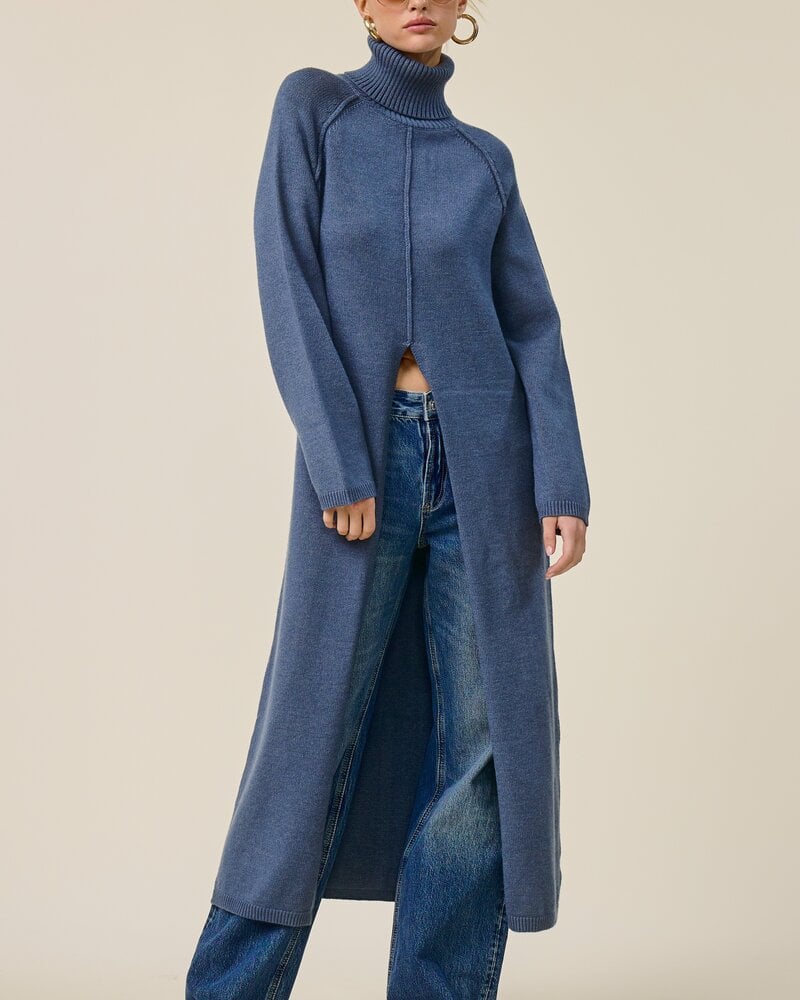 Tuscan Tunic Sweater Dress | Blue