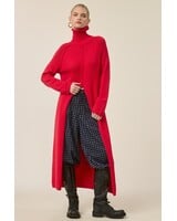 Tuscan Tunic Sweater Dress | Red