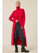 Tuscan Tunic Sweater Dress | Red