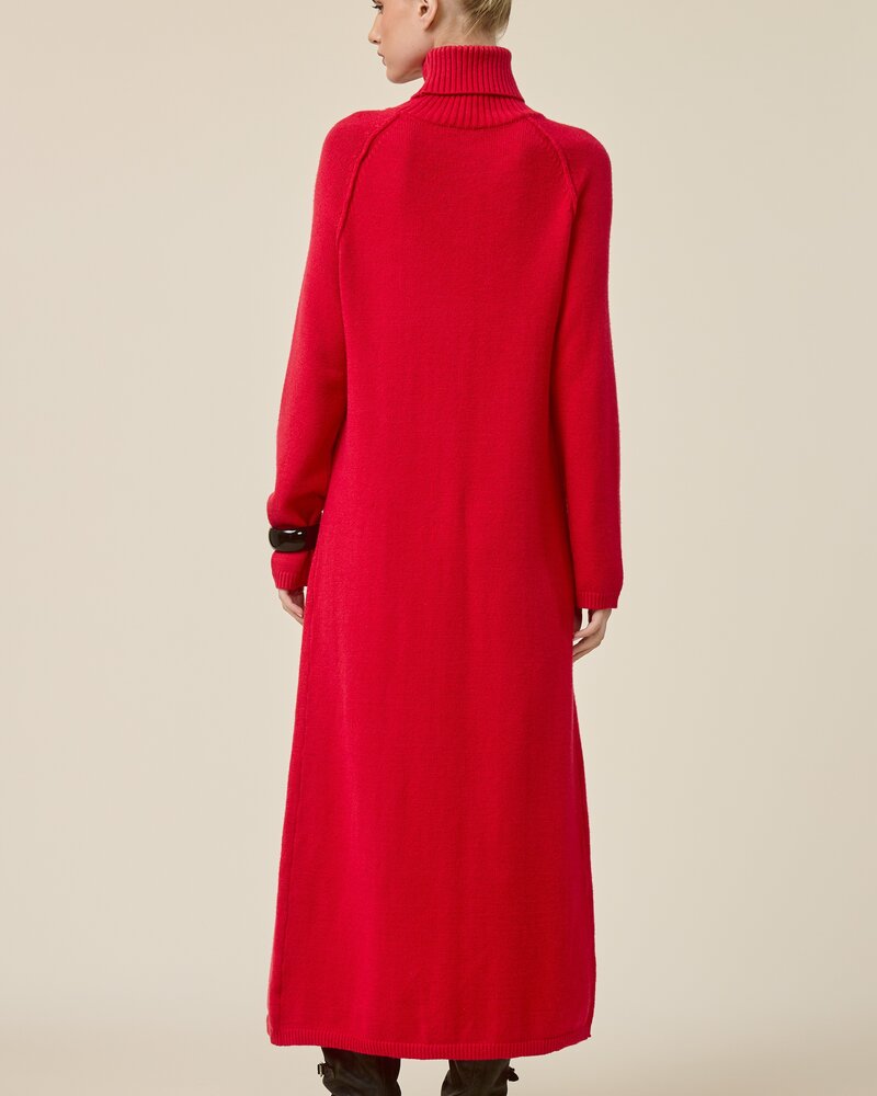 Tuscan Tunic Sweater Dress | Red