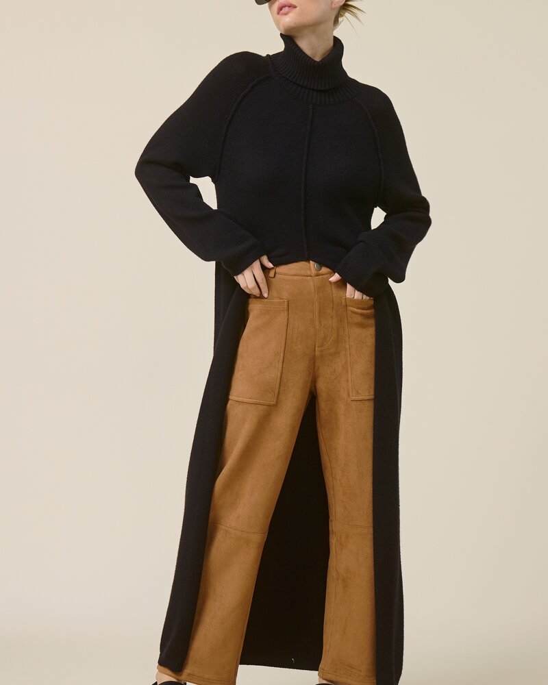 Tuscan Tunic Sweater Dress | Black