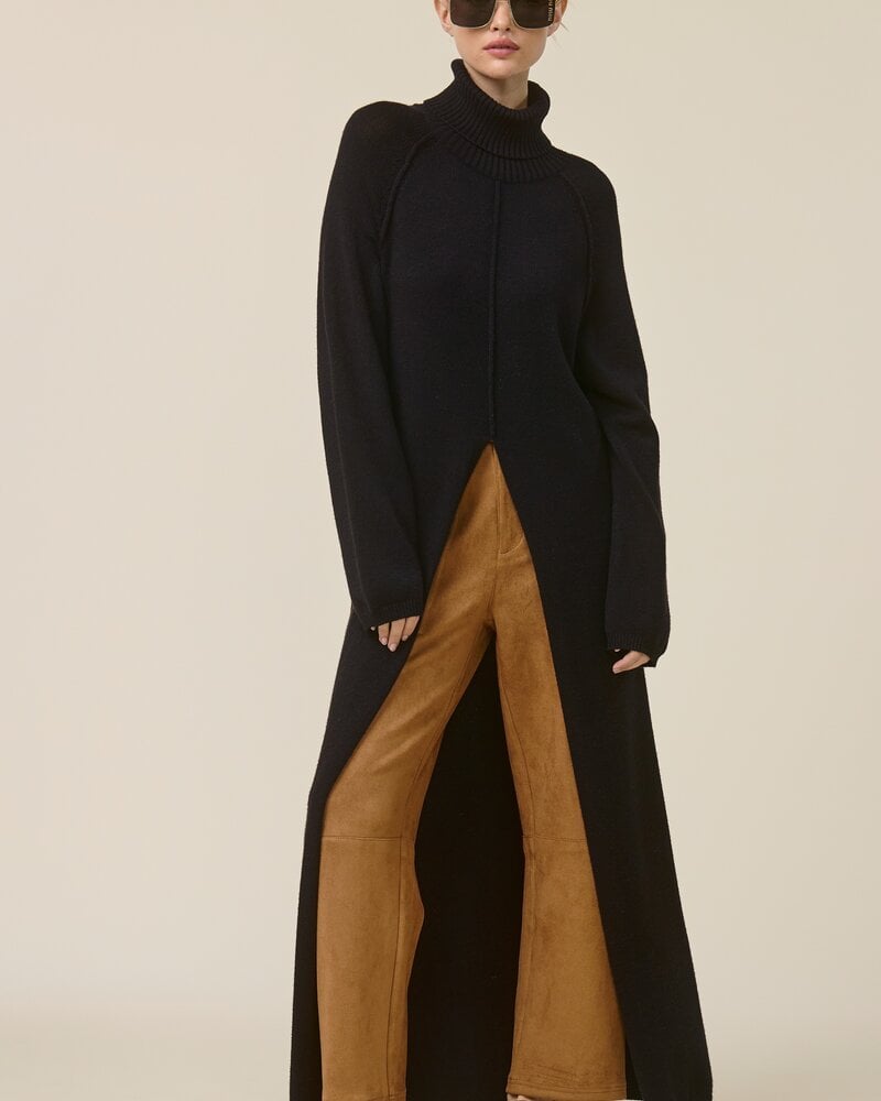 Tuscan Tunic Sweater Dress | Black