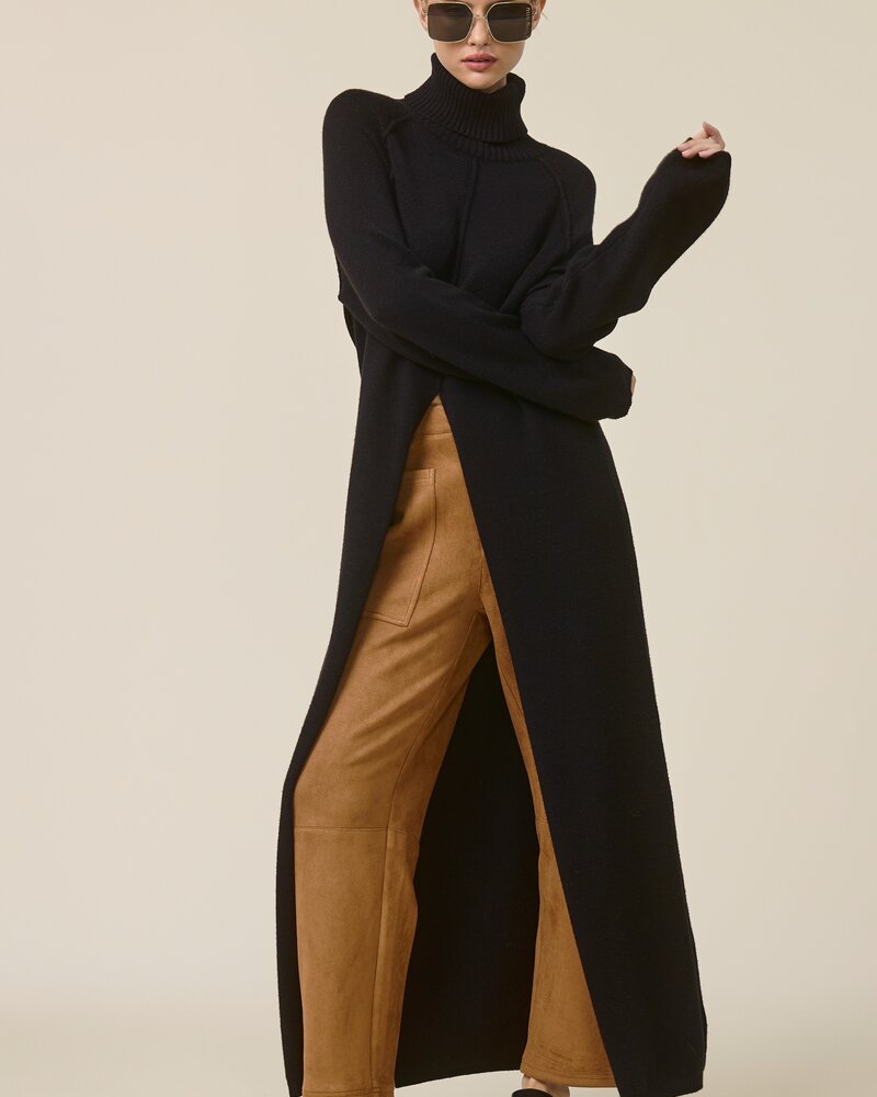Tuscan Tunic Sweater Dress | Black