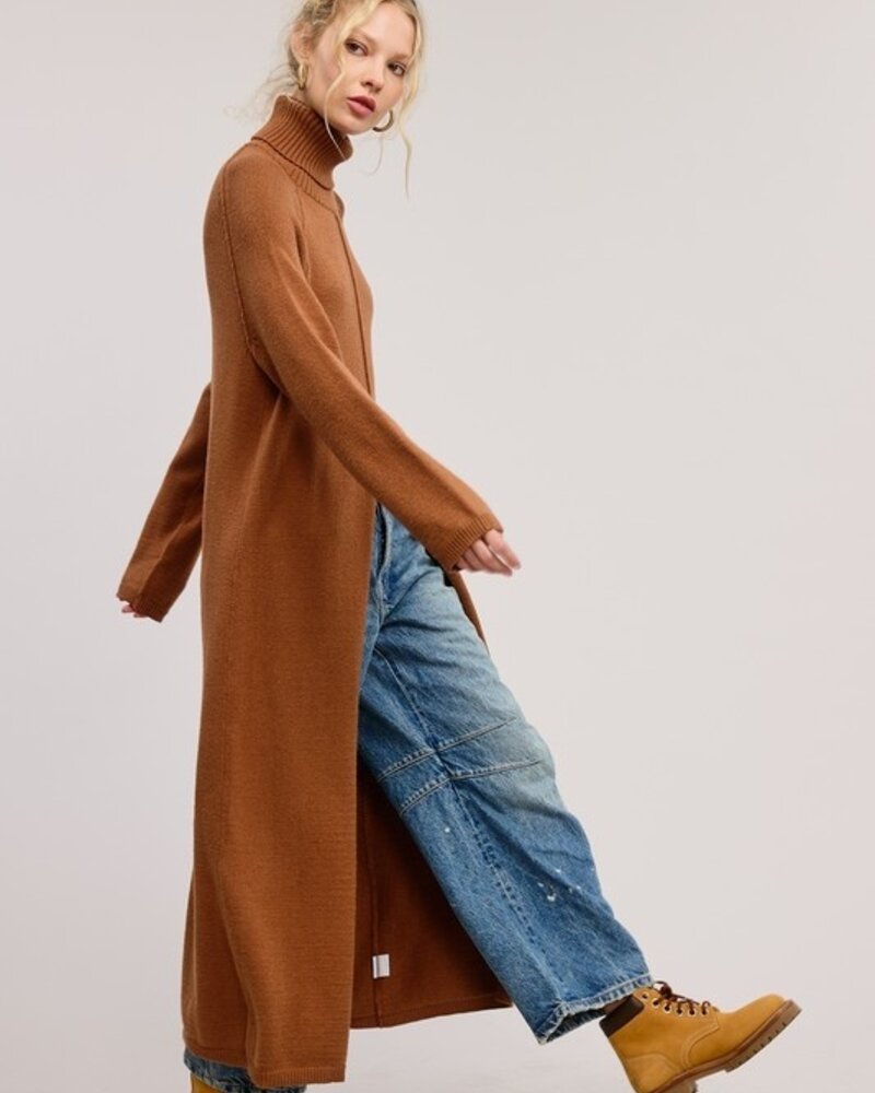 Tuscan Tunic Sweater Dress | Camel