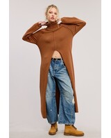 Tuscan Tunic Sweater Dress | Camel