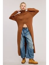 Tuscan Tunic Sweater Dress | Camel