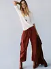 Free People Reef Curved Twill Cargo Pants | Burnt Chilis
