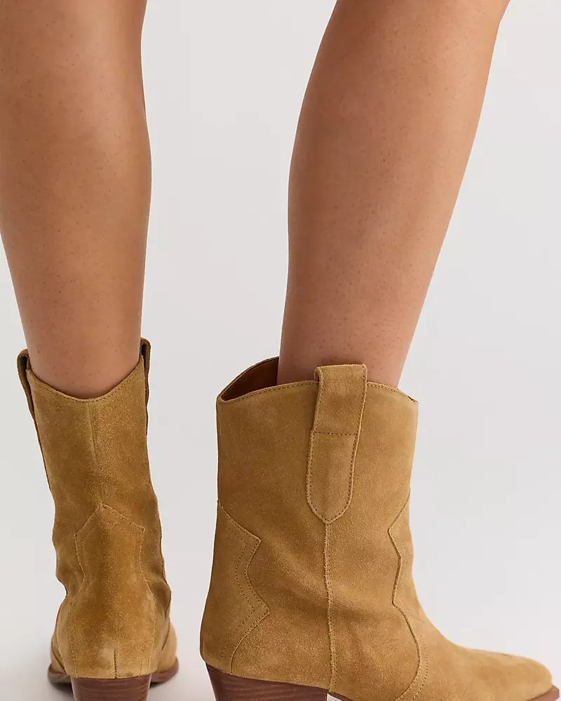 Free People Cat Nap Cowboy Boots | Camel Suede
