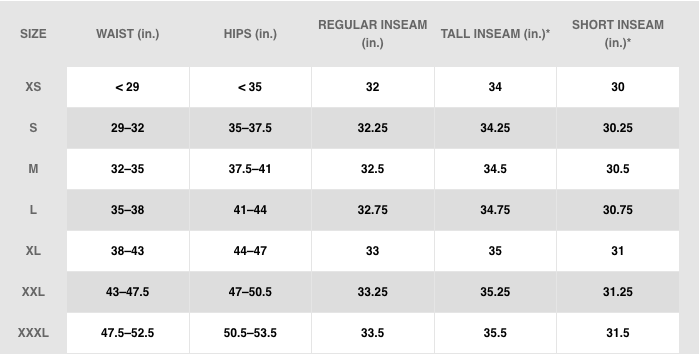 Youth Size Chart Vs Women S