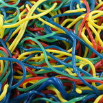 Réglisse lacets multicolore 908g