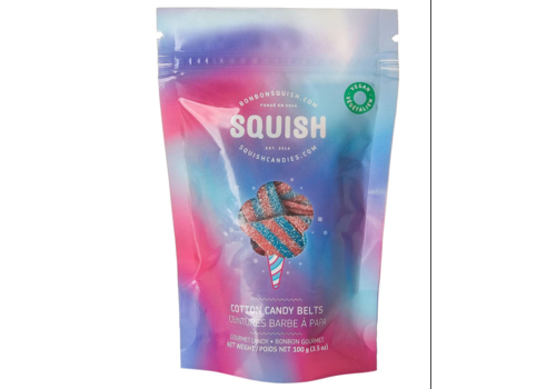 Squish Squish cotton candy belts 100g