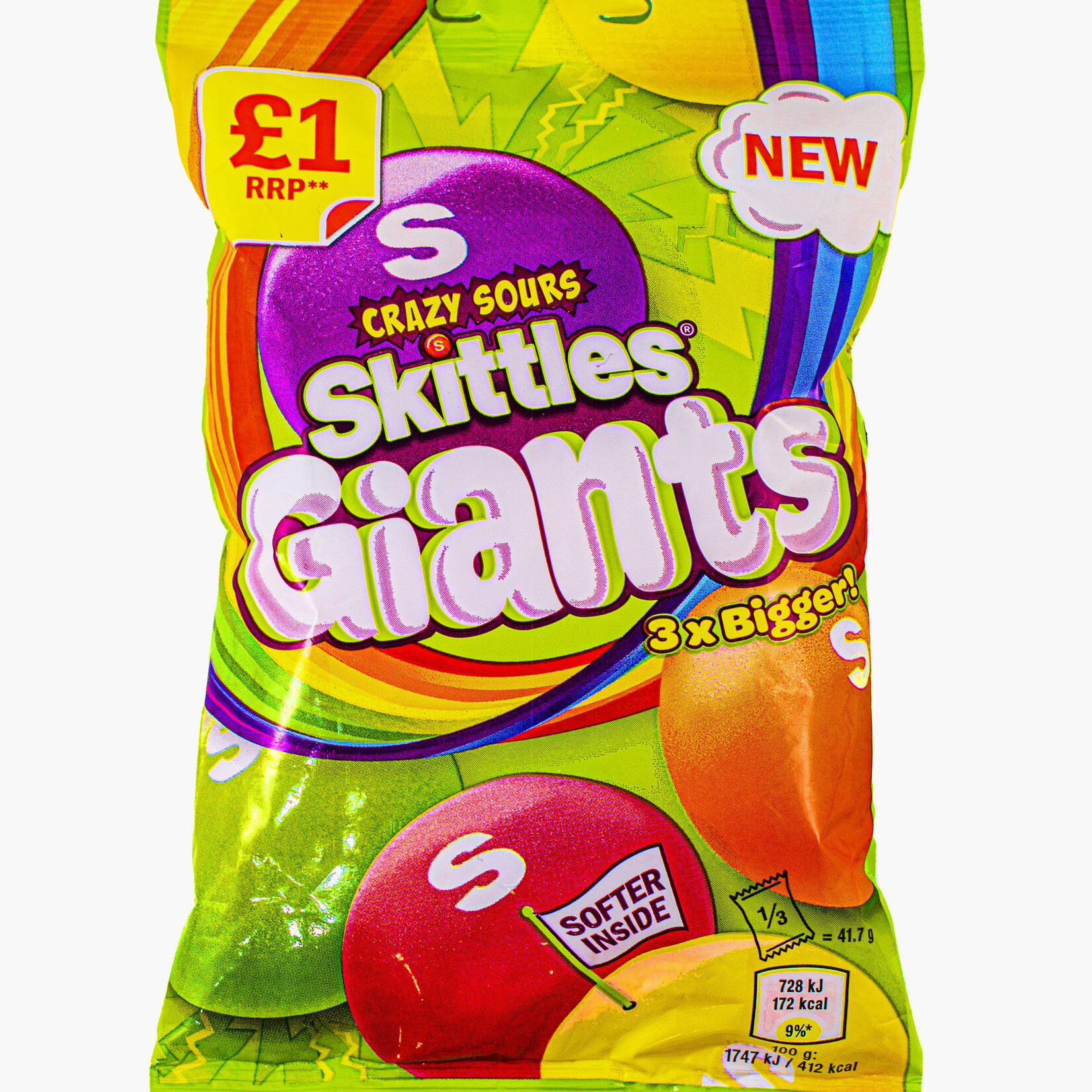 Skittles Skittles Géants Sûrette 132g