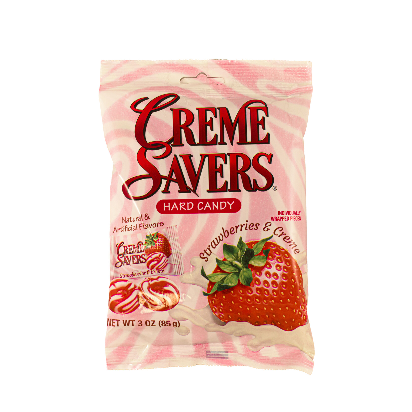Bonbons durs fraise et crème 85g
