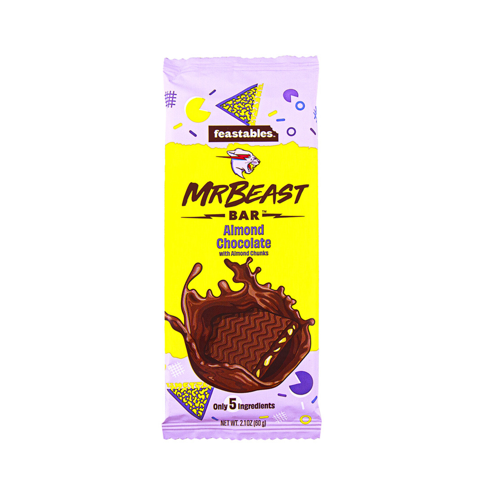 MR. Beast Chocolate bars with almond pieces 60g