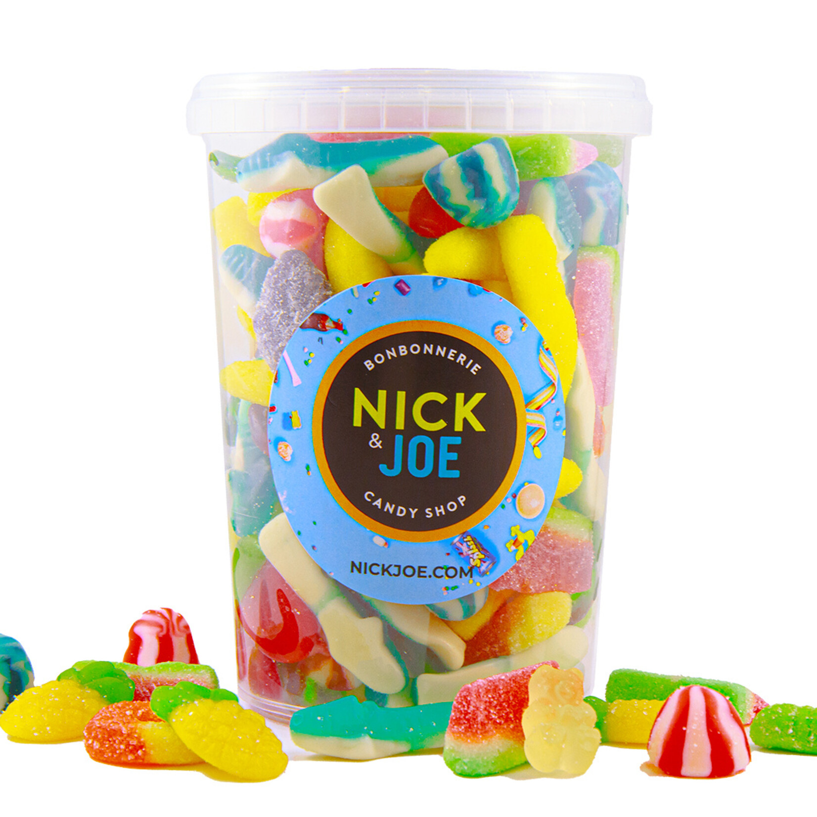 Sour and gummy candy bucket 700g