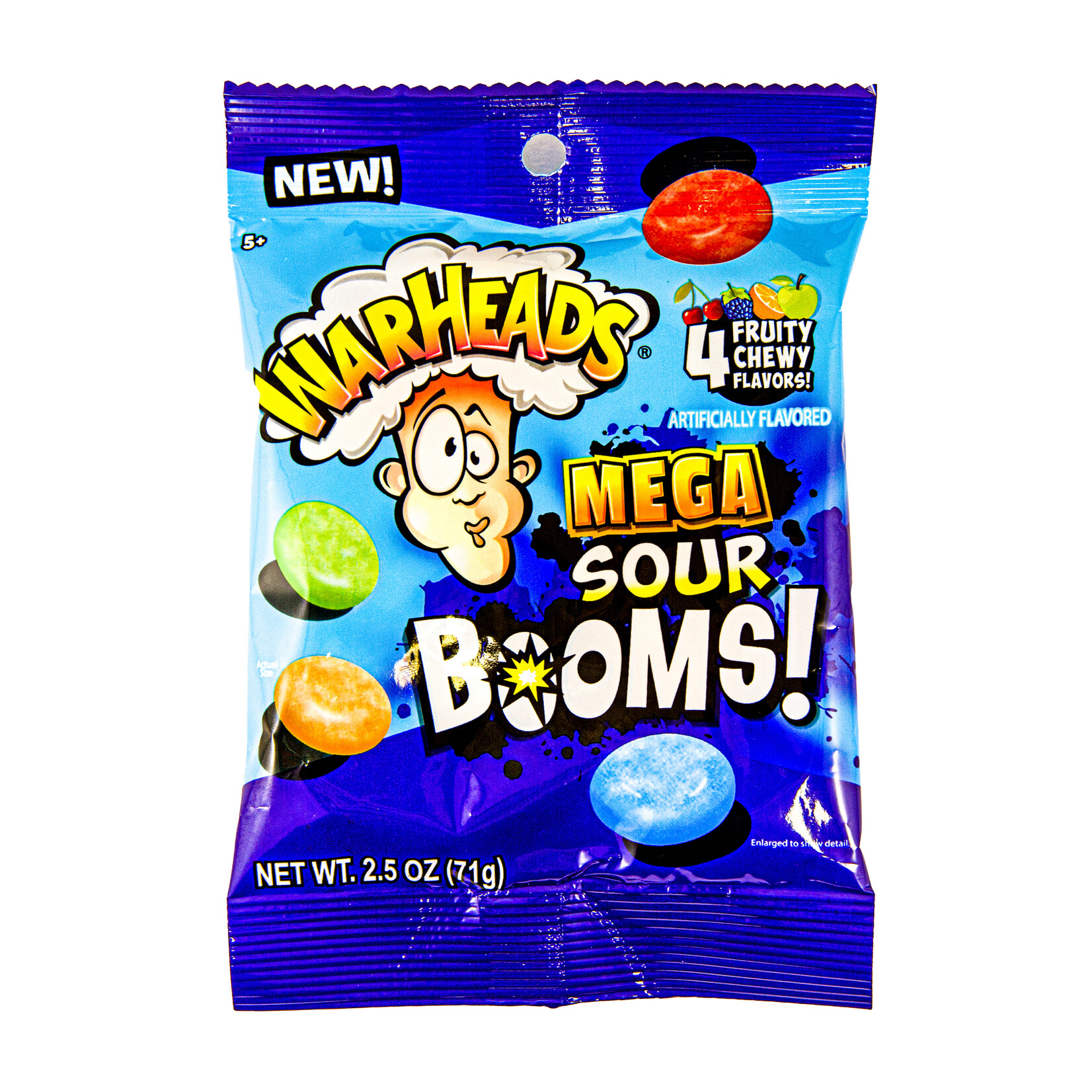 Warheads Warheads Mega Sour Booms 4 flavors 71g