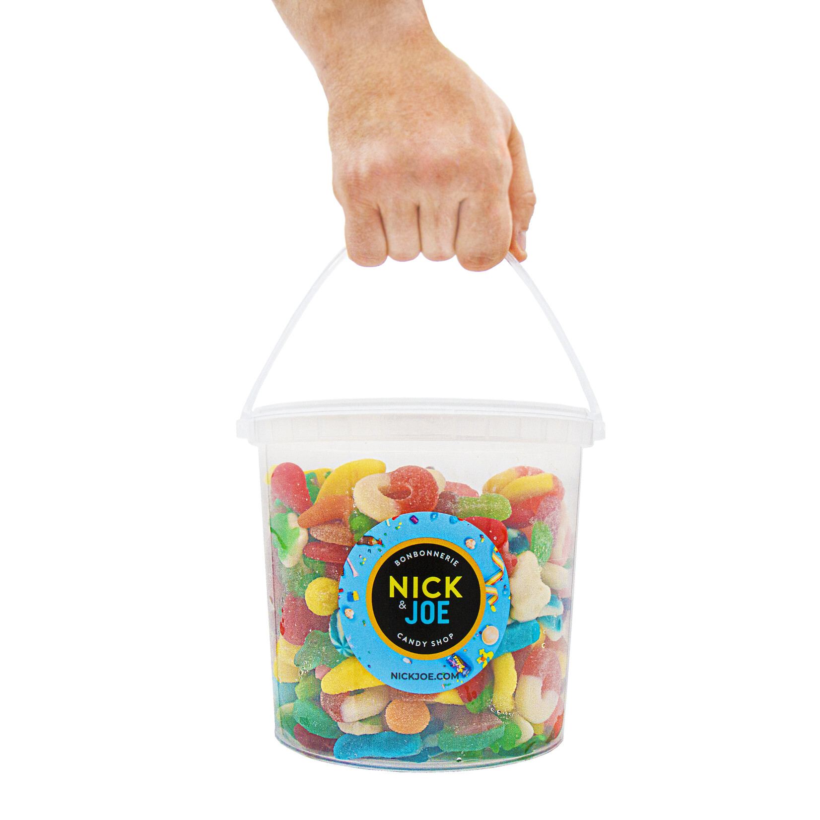 Seau de bonbons en gelée et sablés 1.6kg