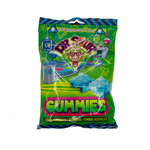 Dr. sour Dr Sour bonbons gomme acidulés framboise bleu  200g