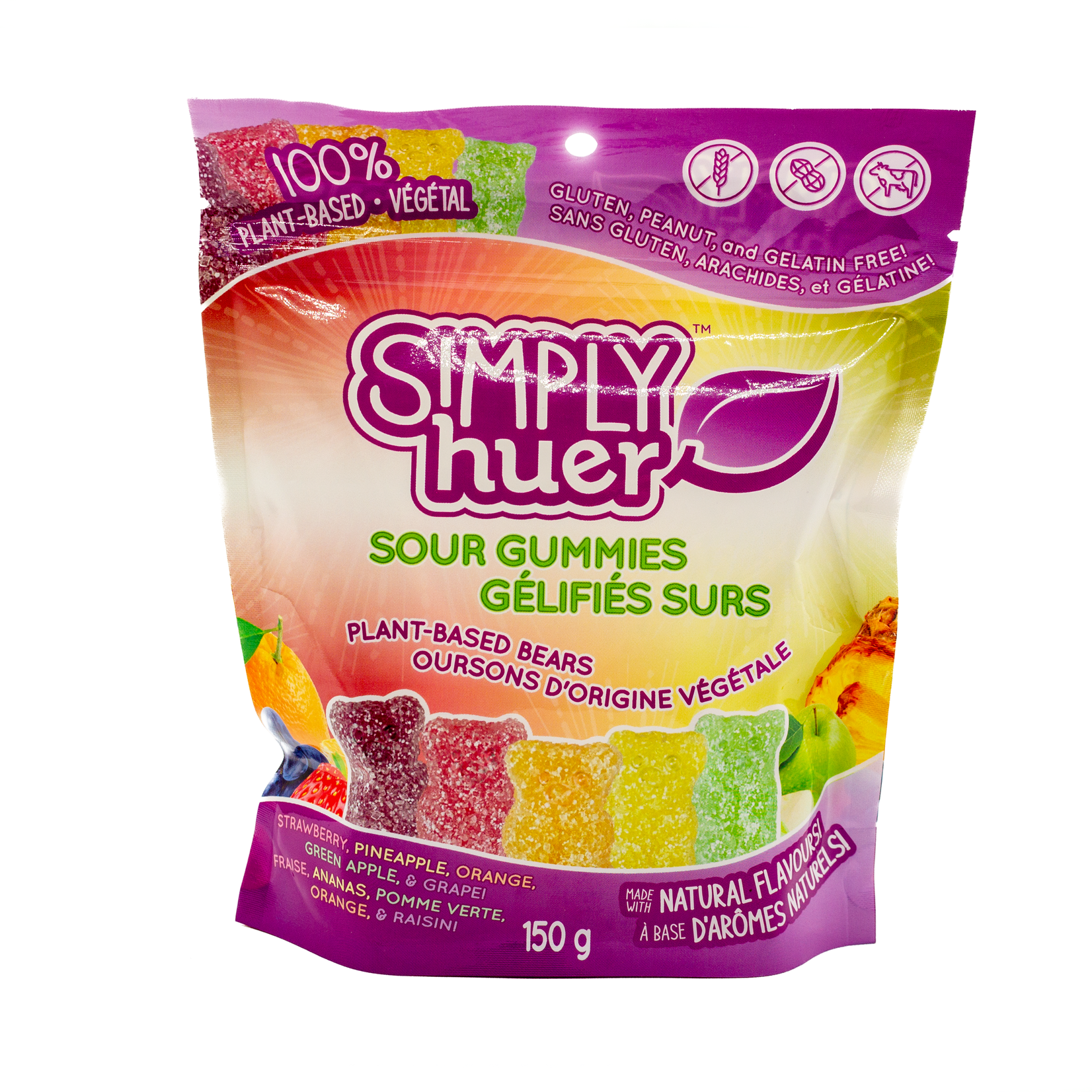 Huer Plant-based sour gummy bears  150g