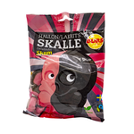 Bubs Godis Bubs raspberry  & licorice Skull 90g