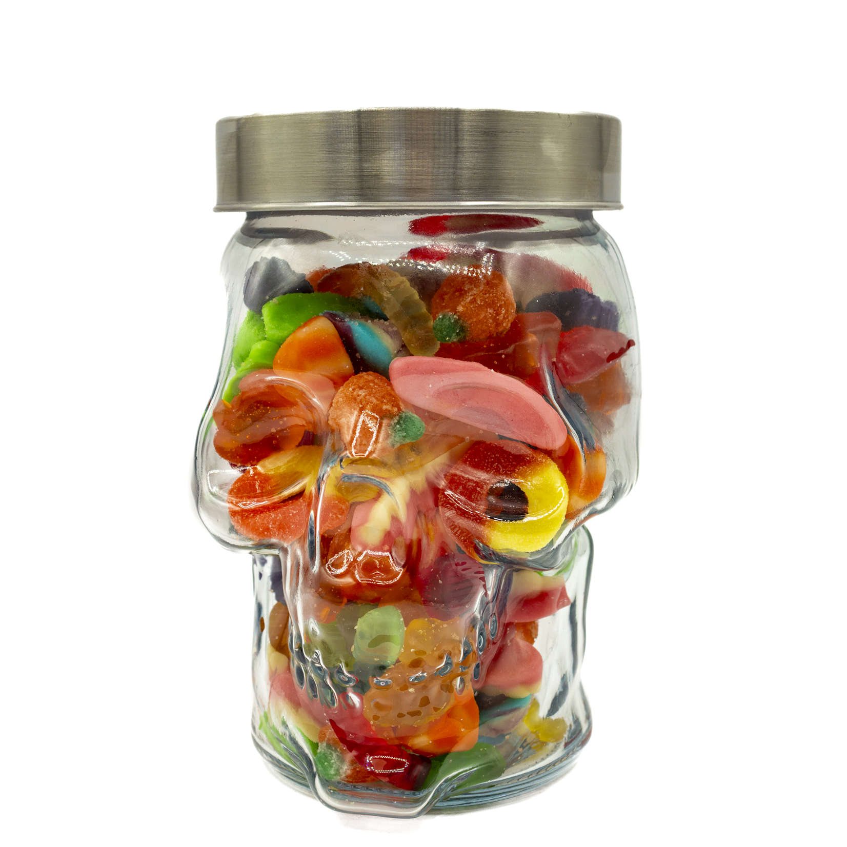 Vase crâne de bonbons Halloween 800g