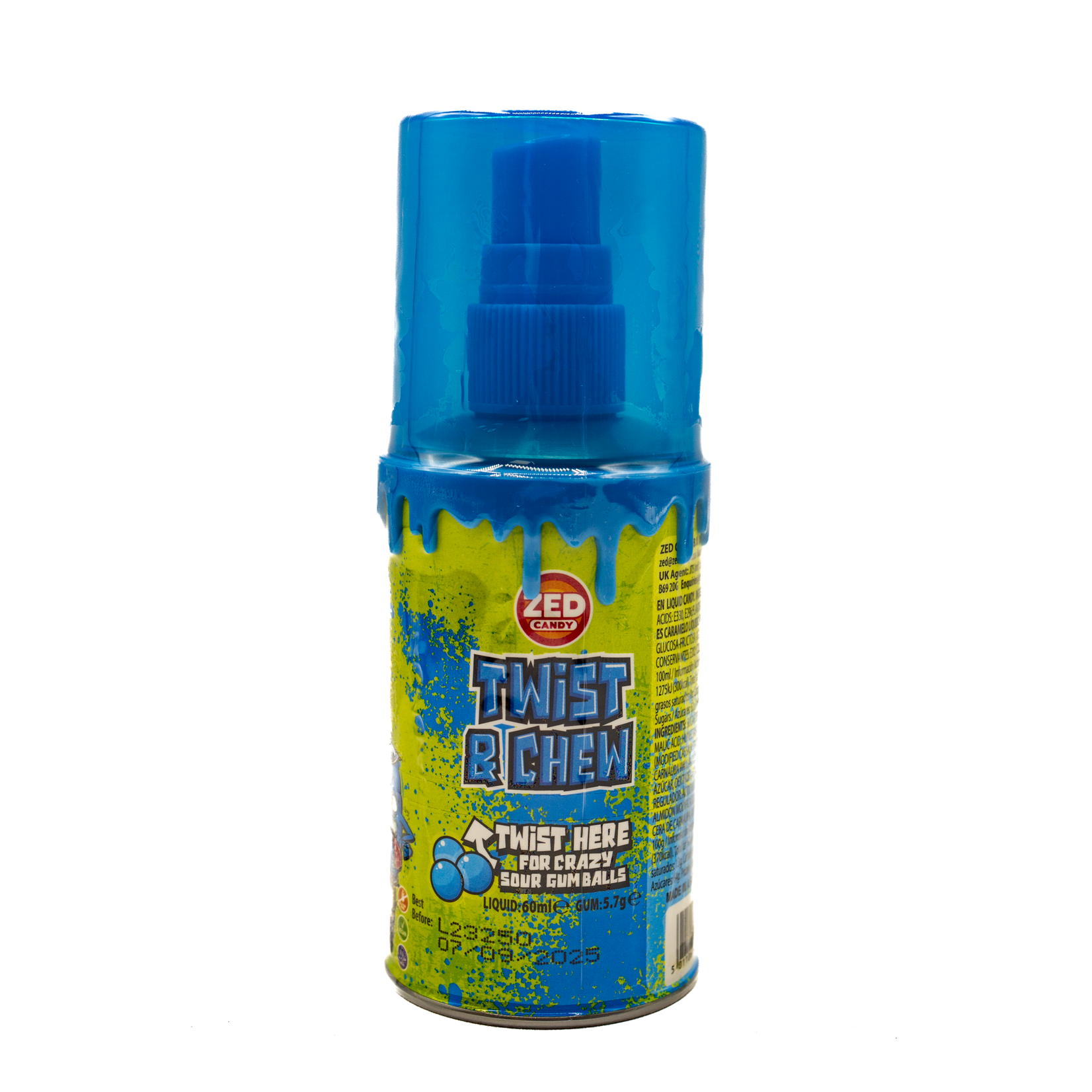 Zed Candy Spray liquide et gomme sûre blue razz 60ml/5.7g