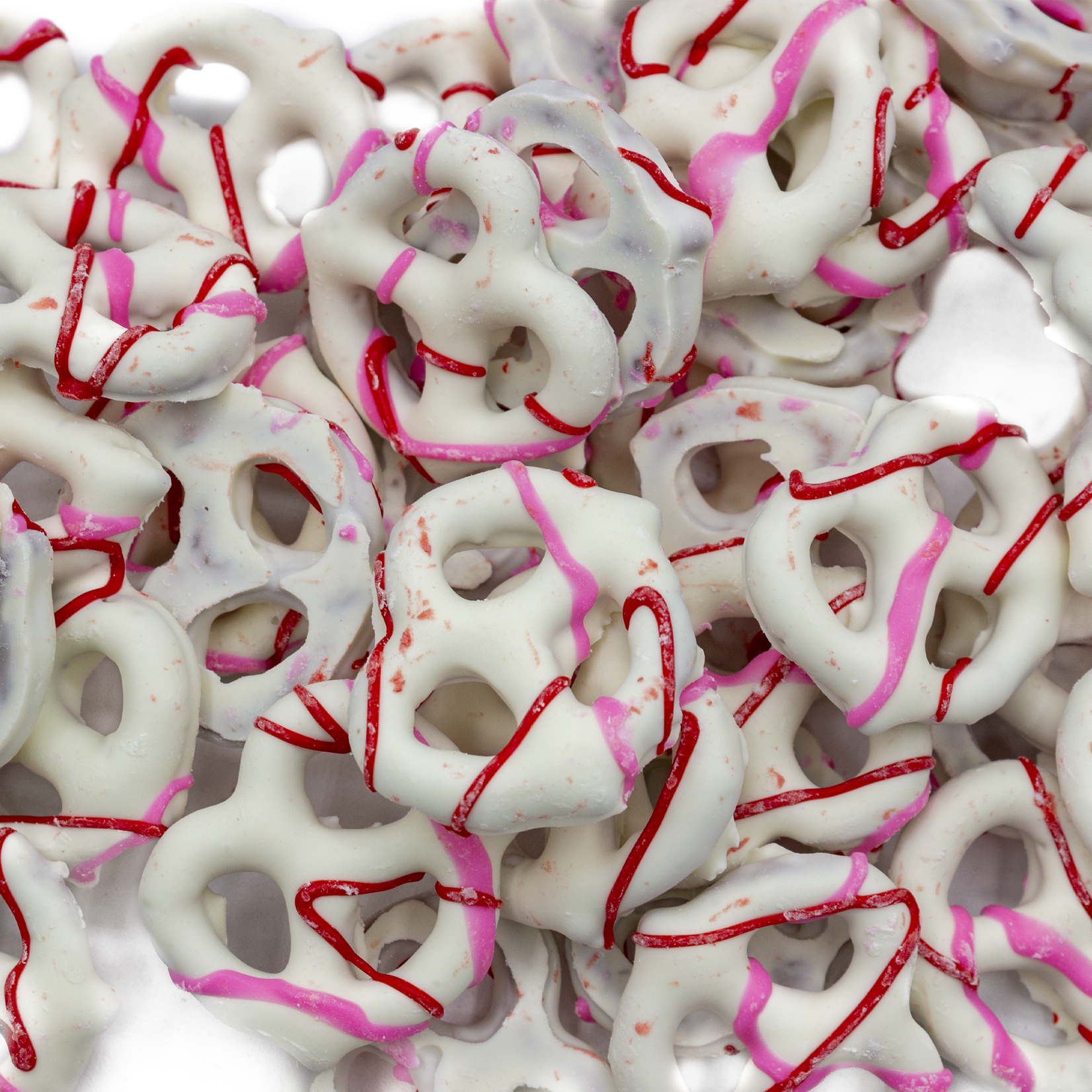 Yogurt valentine pretzels